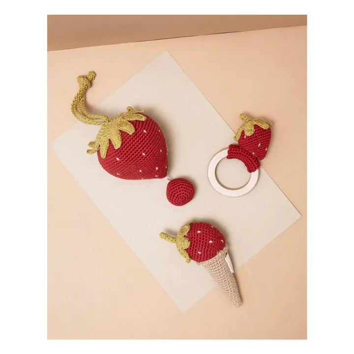 Anneau de dentition Fraise | Rouge- Image produit n°3