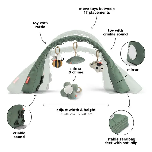 Arco de actividades de Tiny Farm | Verde