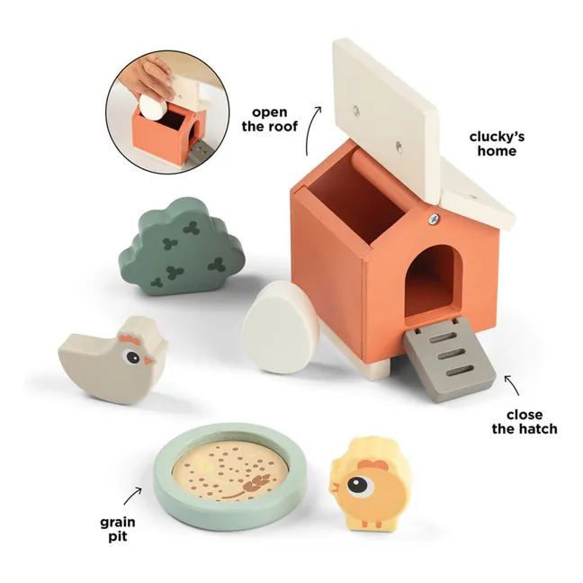 Wooden chicken coop Clucky | Blue