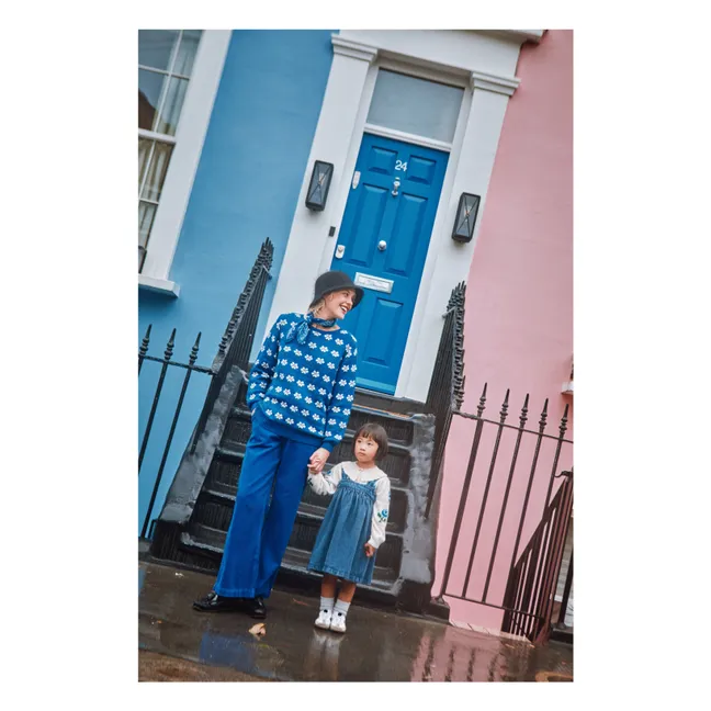 Robe en Jean à Bretelles | Bleu