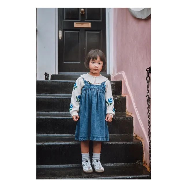 Robe en Jean à Bretelles | Bleu