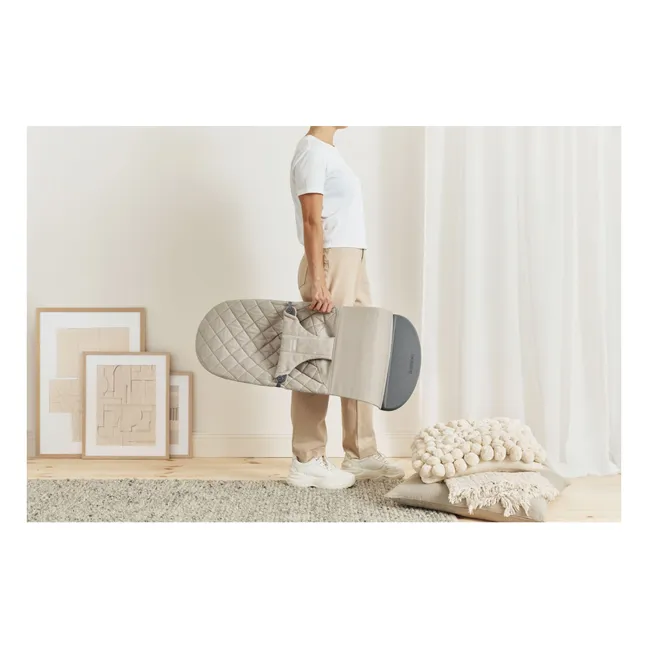 Bliss deckchair in quilted cotton | Sand
