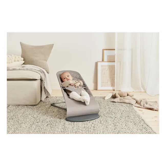 Bliss deckchair in quilted cotton | Sand