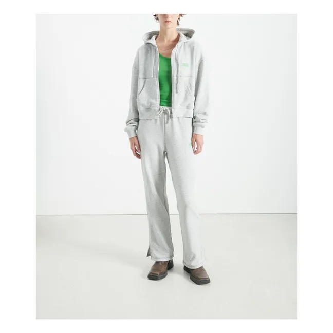 Evona Zipped Sweatshirt | Light eather grey