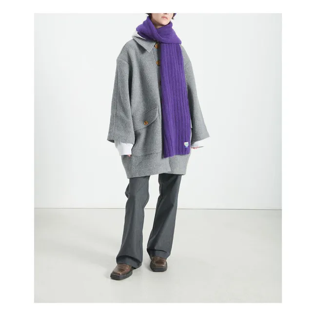 Echarpe Vitow Laine et Alpaga | Aubergine