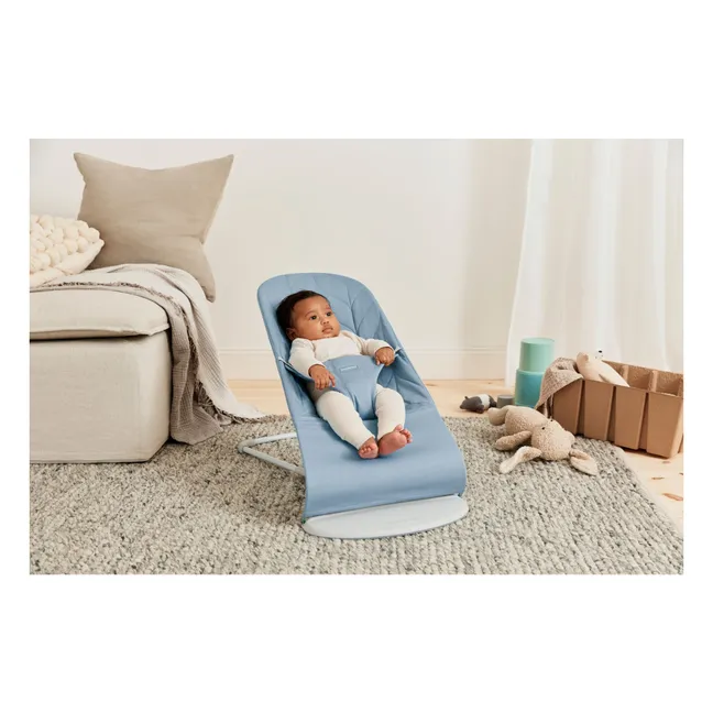 Transat Bliss en coton matelassé Pétale | Bleu