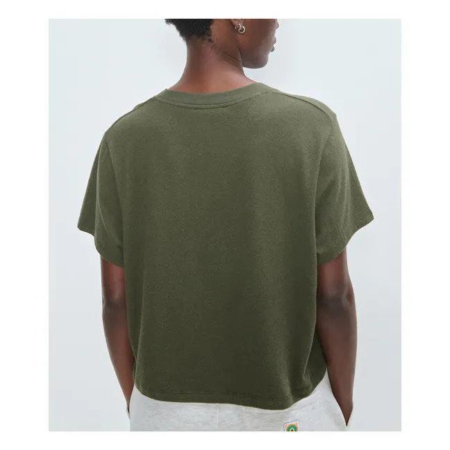 Maglietta Ypawood sciolta | Verde foresta