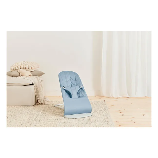 Transat Bliss en coton matelassé Pétale | Bleu