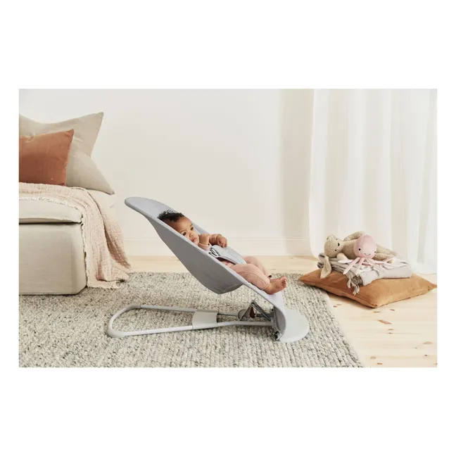 Transat Bliss en coton matelassé Pétale | Gris clair