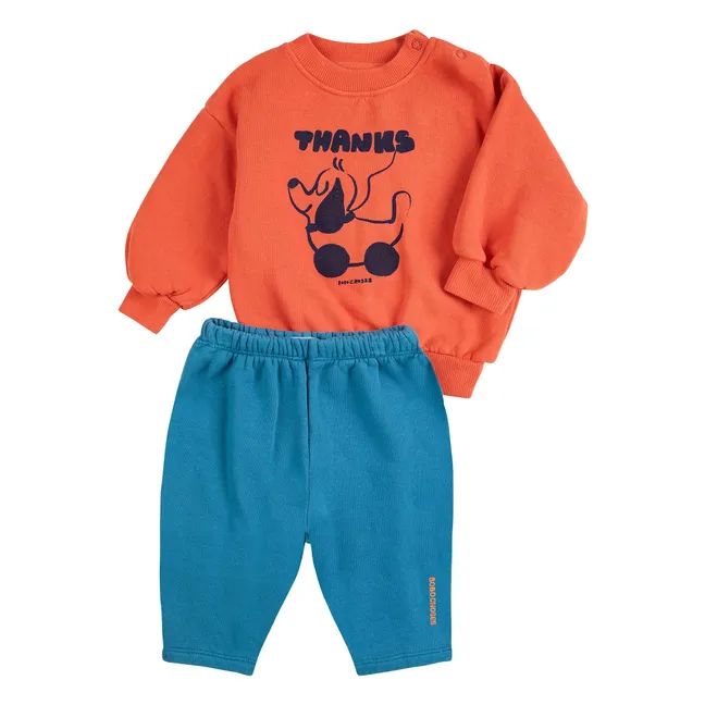 Thanks Coton Bio Sweat and Jogger Set | Orange