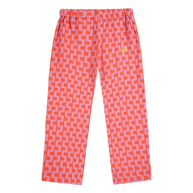 Pyjama Chaîne Coton Bio | Rose