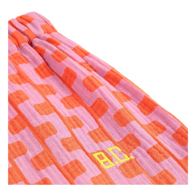 Pyjama Chaîne Coton Bio | Rose