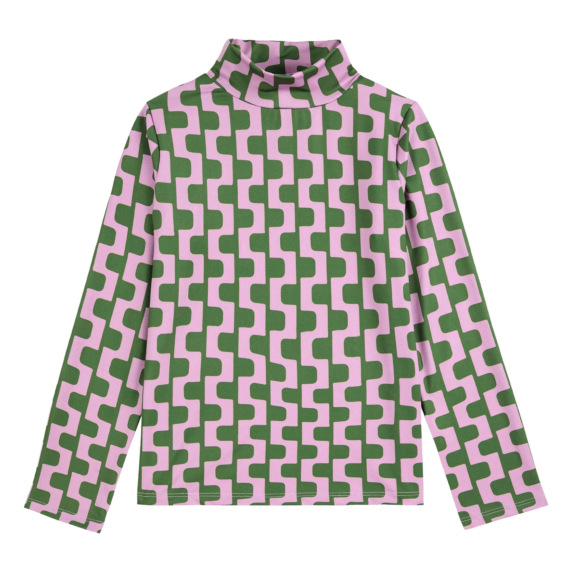 Bobo Choses Pink Chain Turtleneck
