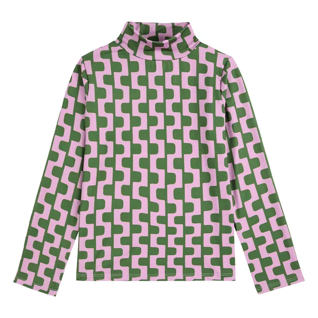 Rollkragenpullover Kette | Rosa