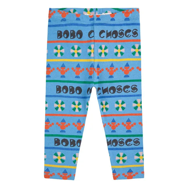 Legging Bobo Coton Bio | Bleu