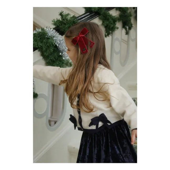 Lot de 2 Barrettes Juliette Nœuds | Bordeaux