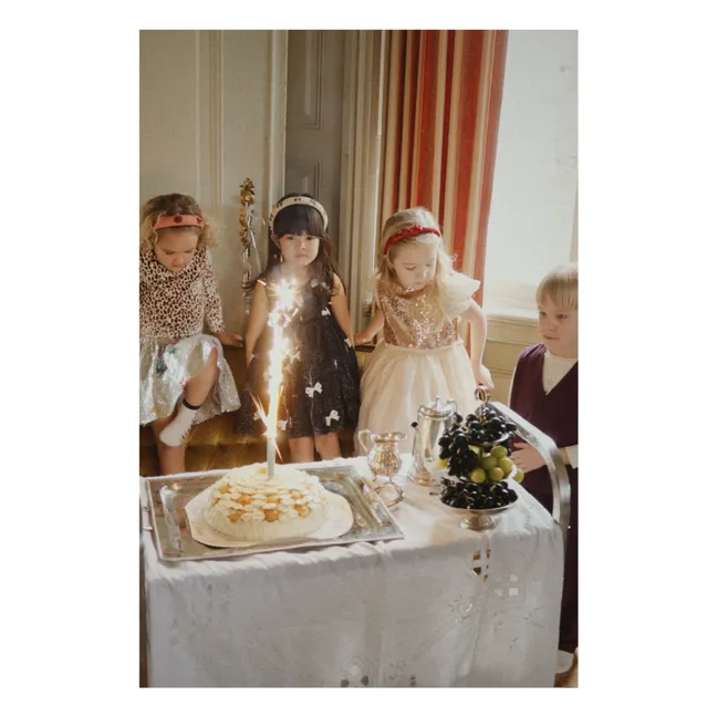 Kleid Yvonne Pailletten | Nachtblau