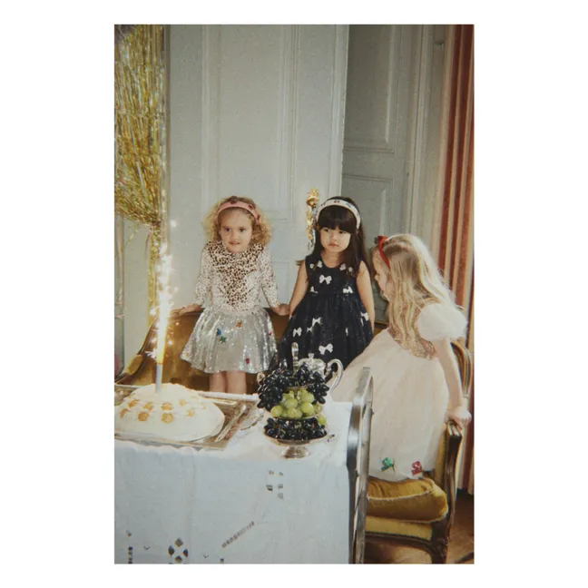 Kleid Yvonne Pailletten | Nachtblau