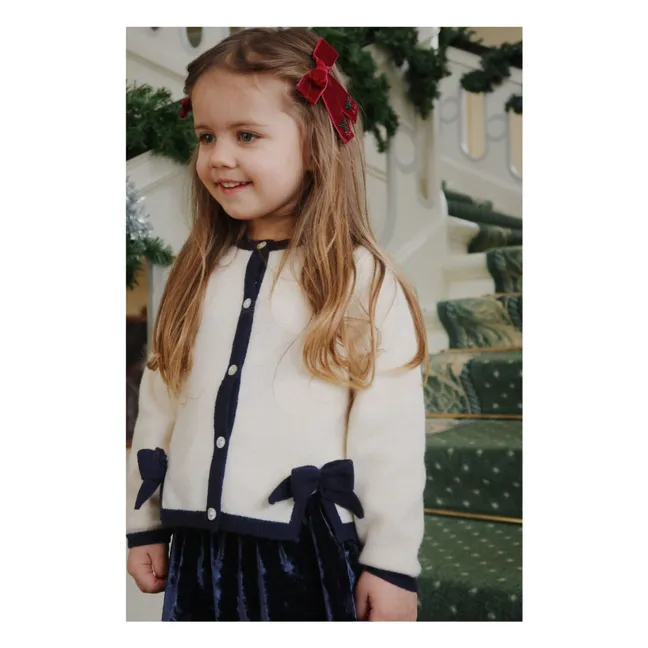 Strickjacke Alette Wolle | Seidenfarben