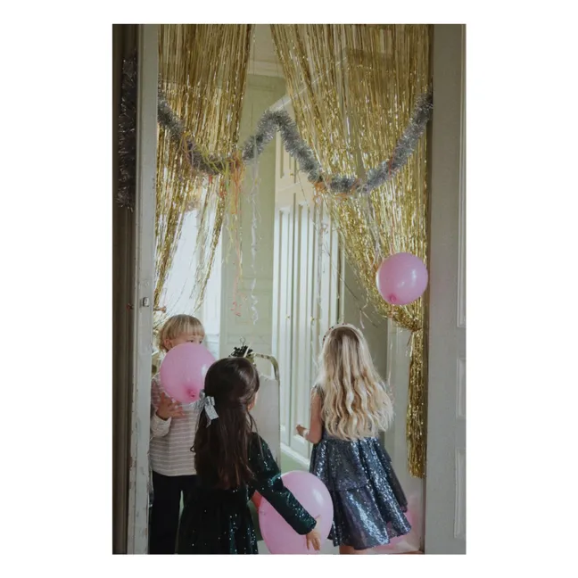 Kleid Viola Glitzer | Dunkelgrün