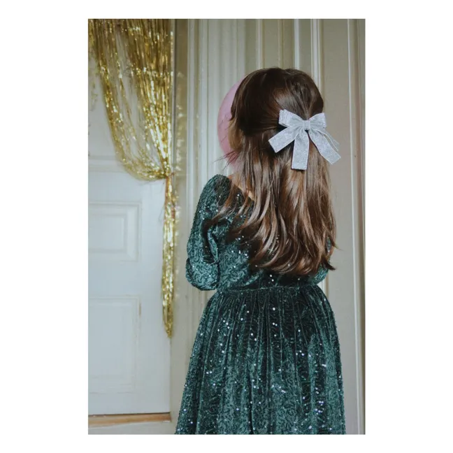 Kleid Viola Glitzer | Dunkelgrün