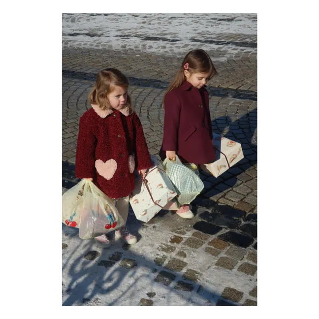 Manteau Calin Fibres Recyclées | Bordeaux