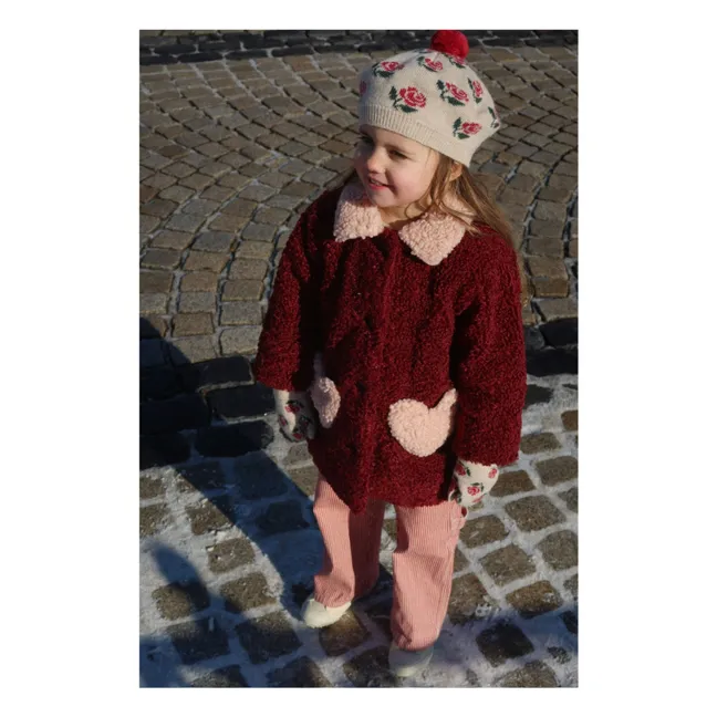 Manteau Calin Fibres Recyclées | Bordeaux