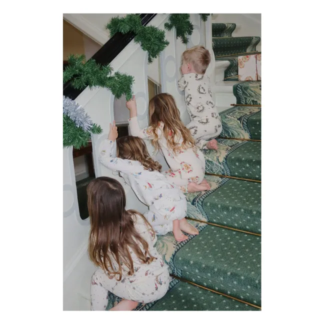 Pyjama Engel aus Bio-Baumwolle | Seidenfarben