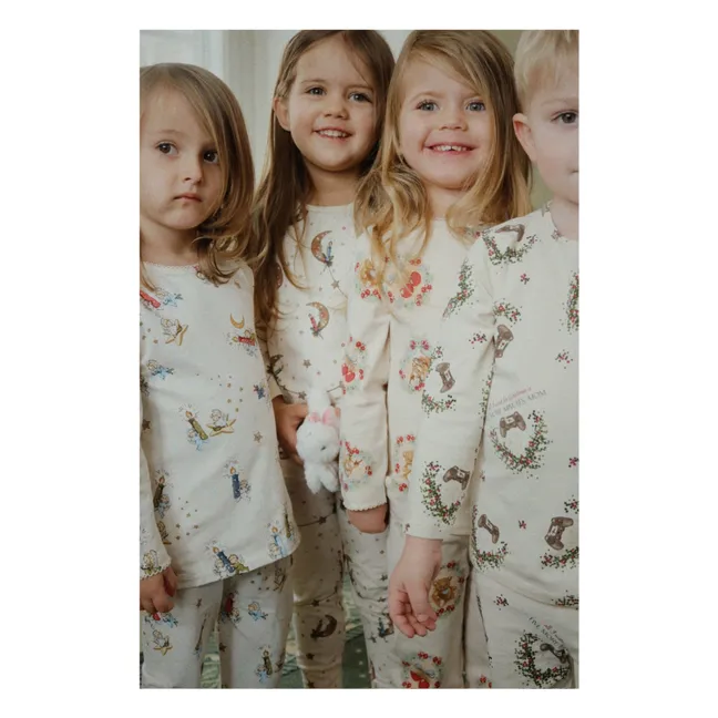 Pyjama Engel aus Bio-Baumwolle | Seidenfarben