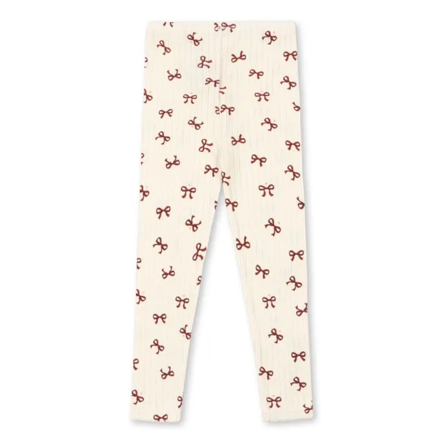 Minnie Knots - Gambale in cotone organico con motivo a punta | Beige