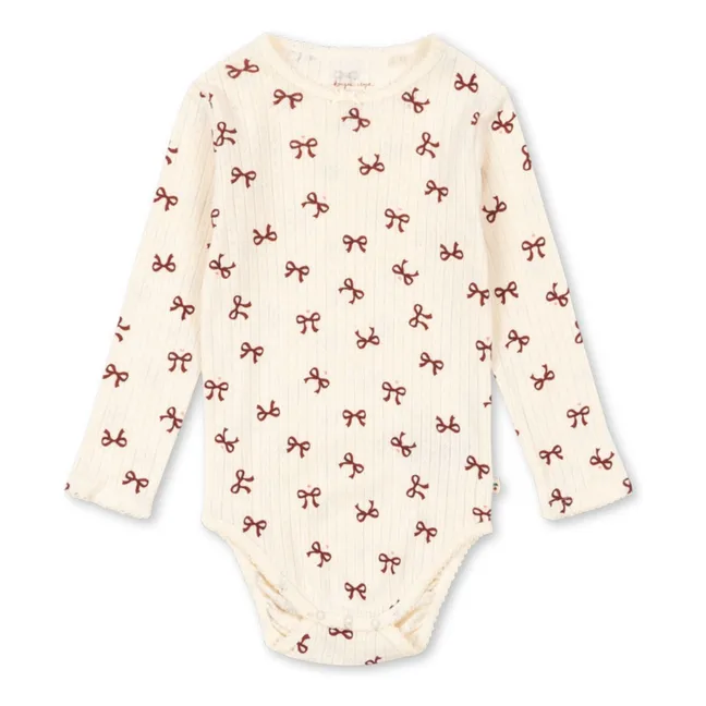 Body Minnie Spitzenknoten Bio-Baumwolle | Beige