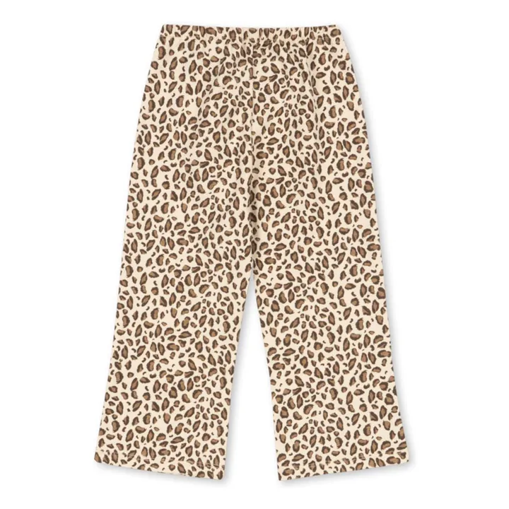 Pantalon Drey Léopard Coton Bio | Beige- Image produit n°1