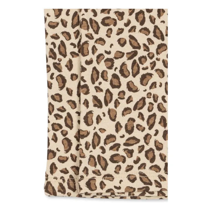 Pantalon Drey Léopard Coton Bio | Beige- Image produit n°3