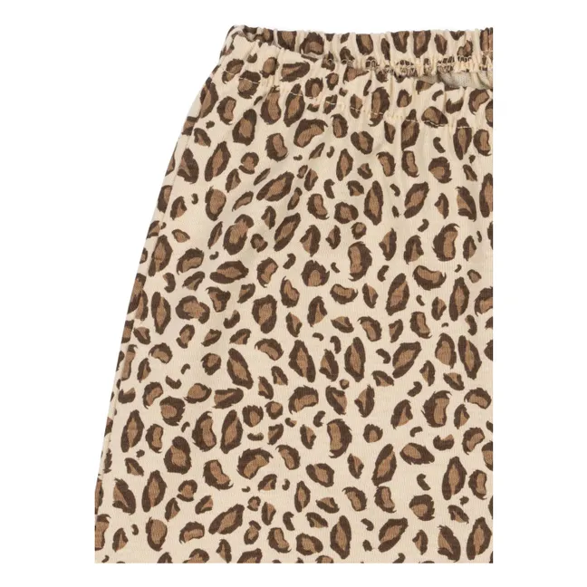 Drey Leopard Hose Bio-Baumwolle | Beige