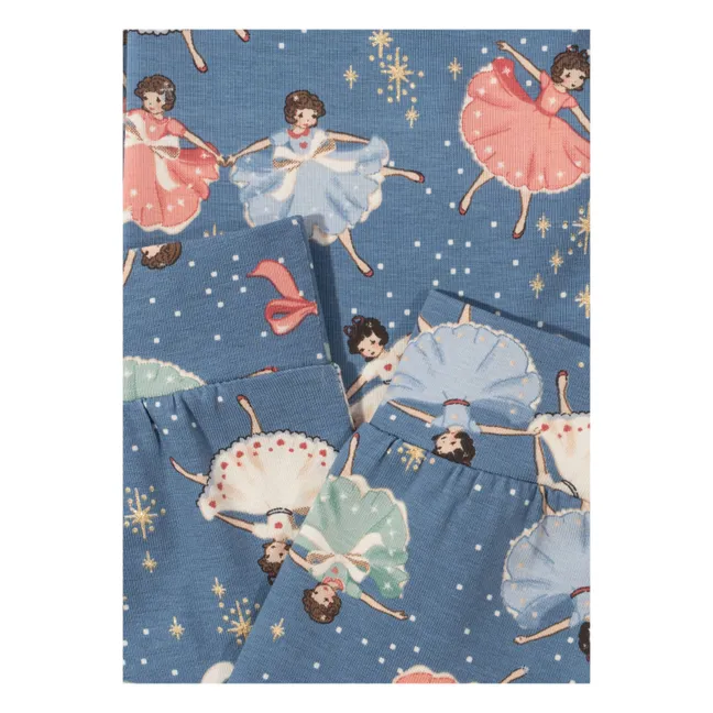 Pigiama ballerina in cotone biologico | Blu