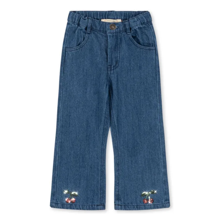 Jean Flare Elba Coton Bio | Bleu- Image produit n°0