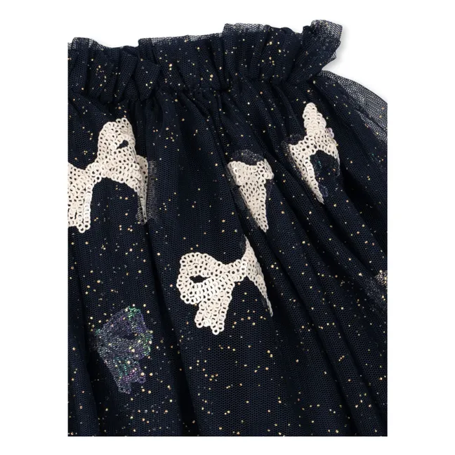 Yvonne Sequined Skirt | Midnight blue