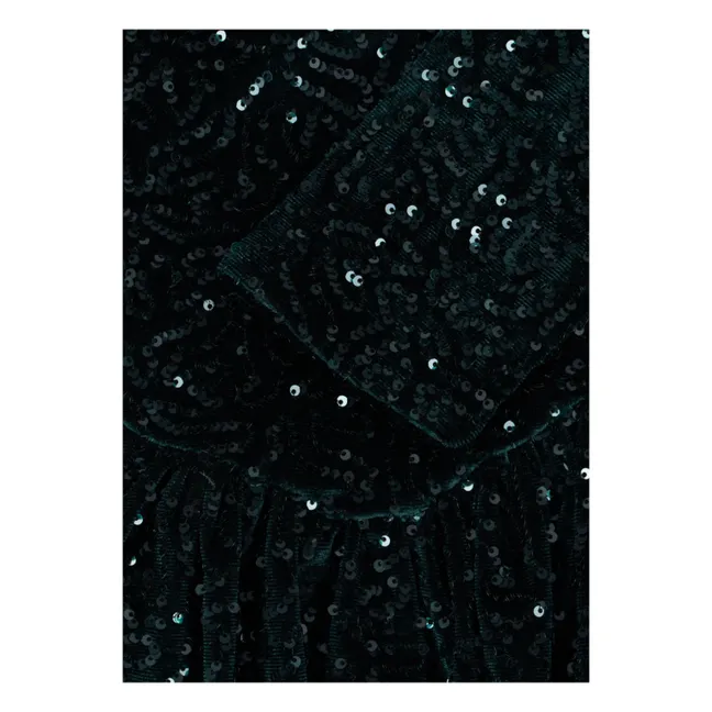 Robe Viola Pailletée | Vert foncé