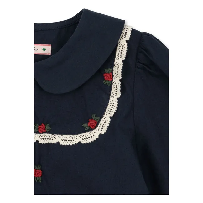 Robe Emmy Coton Bio | Bleu marine