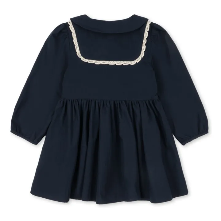 Robe Emmy Coton Bio | Bleu marine- Image produit n°1