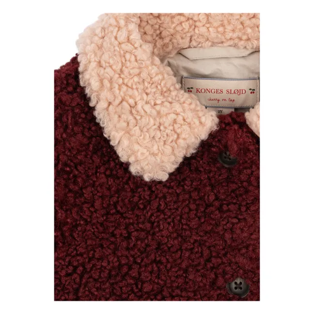 Manteau Calin Fibres Recyclées | Bordeaux