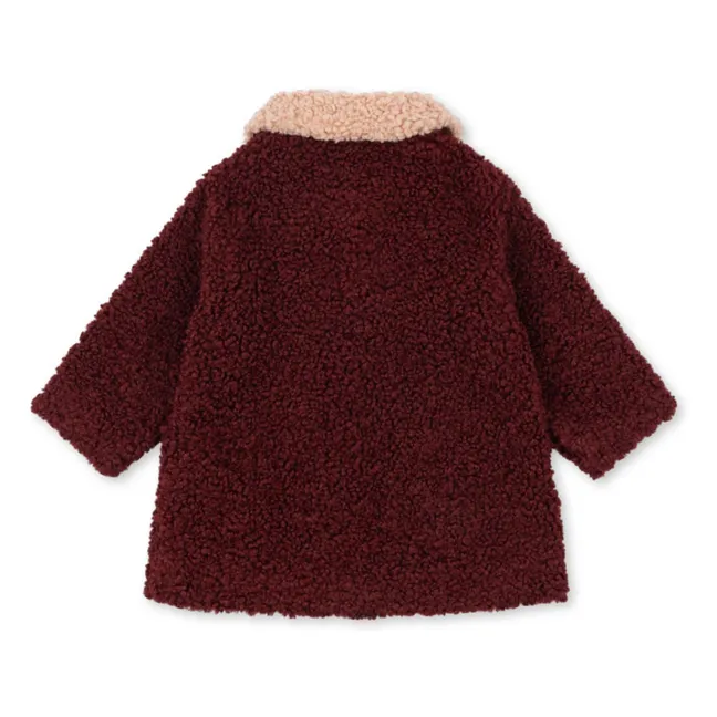 Manteau Calin Fibres Recyclées | Bordeaux