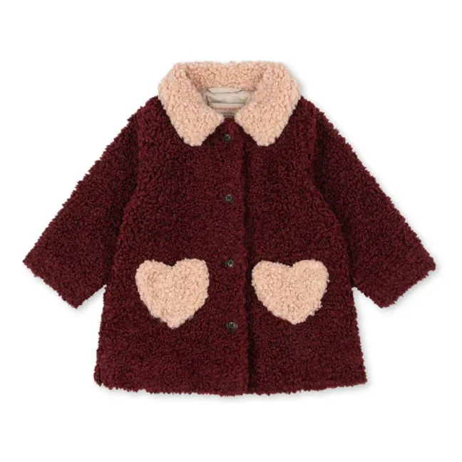 Manteau Calin Fibres Recyclées | Bordeaux