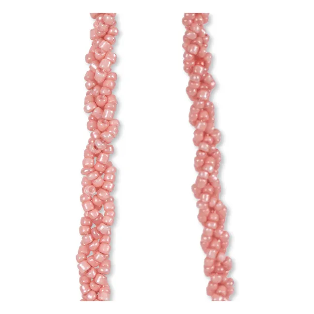 Sac Cœur Perles | Rose