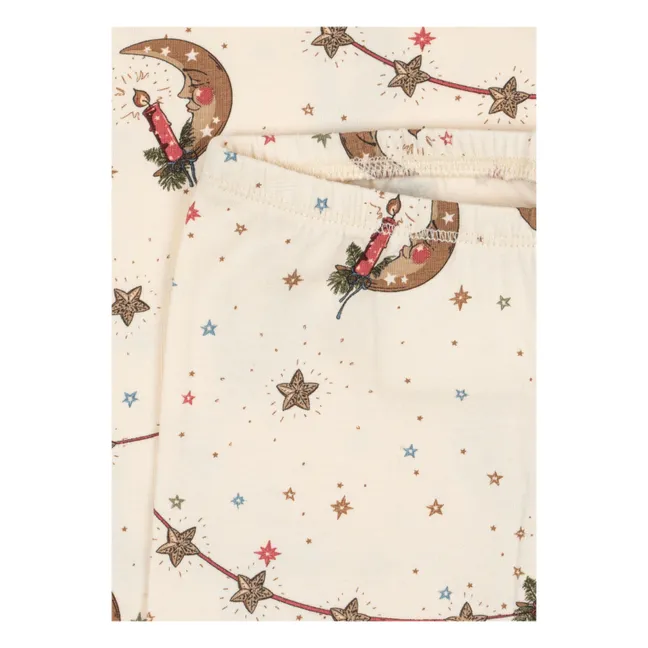 Ensemble Body et Pantalon Lunes Coton Bio | Ecru