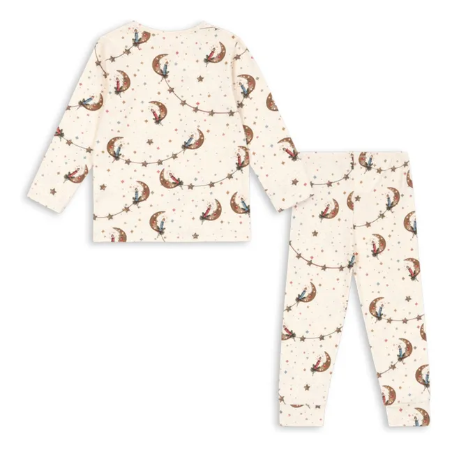 Pyjama Lunes Coton Bio | Ecru