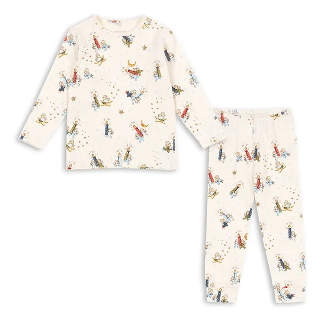 Pyjama Engel aus Bio-Baumwolle | Seidenfarben