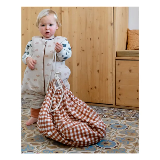 Housse pour nid bébé multi-usage Vichy | Caramel