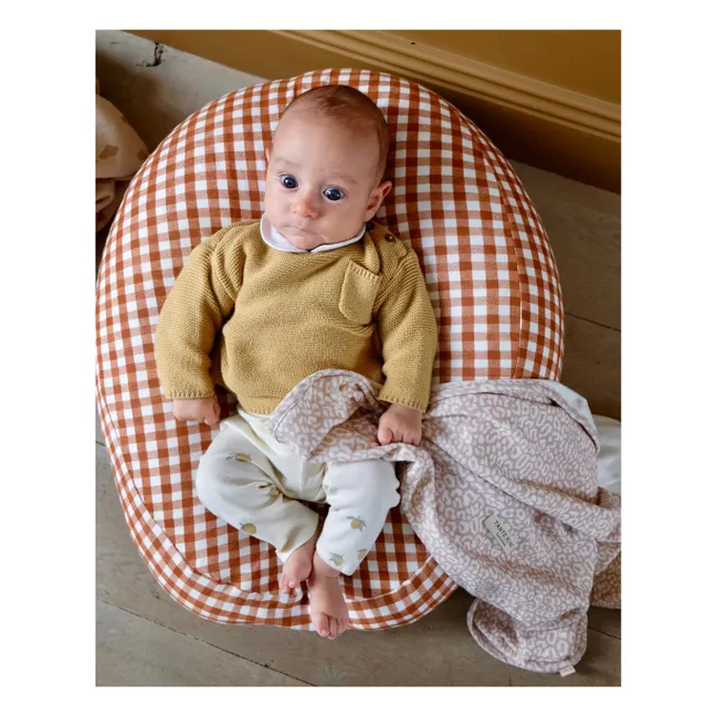 Housse pour nid bébé multi-usage Vichy | Caramel