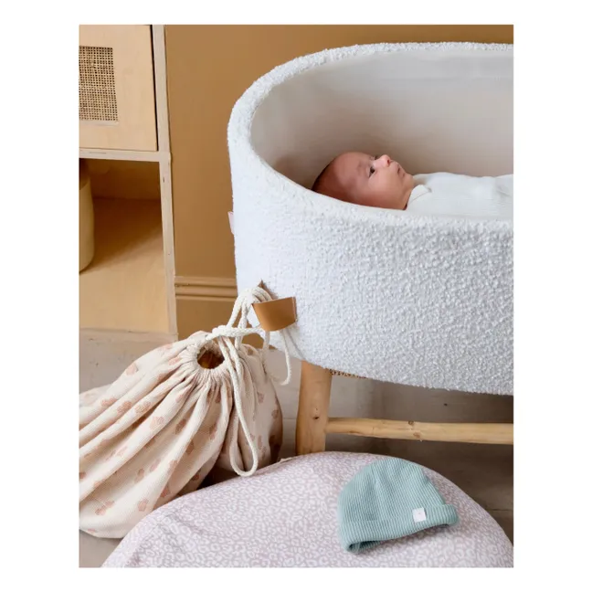 Housse pour nid bébé multi-usage Cœur | Crème
